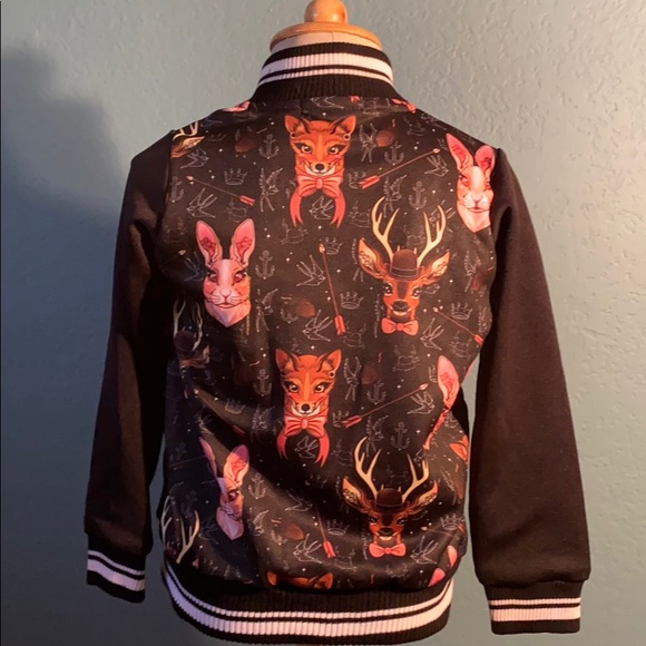Kids bomber jacket Forest animals size 2 year. - Picture 5 of 5
